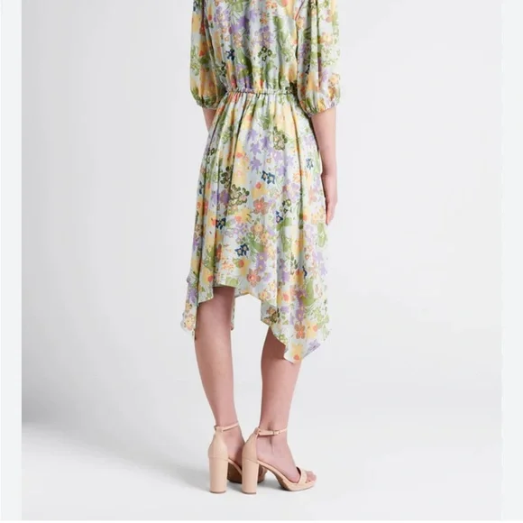 Parker Pastel Floral High Low Dress - Picture 2 of 12